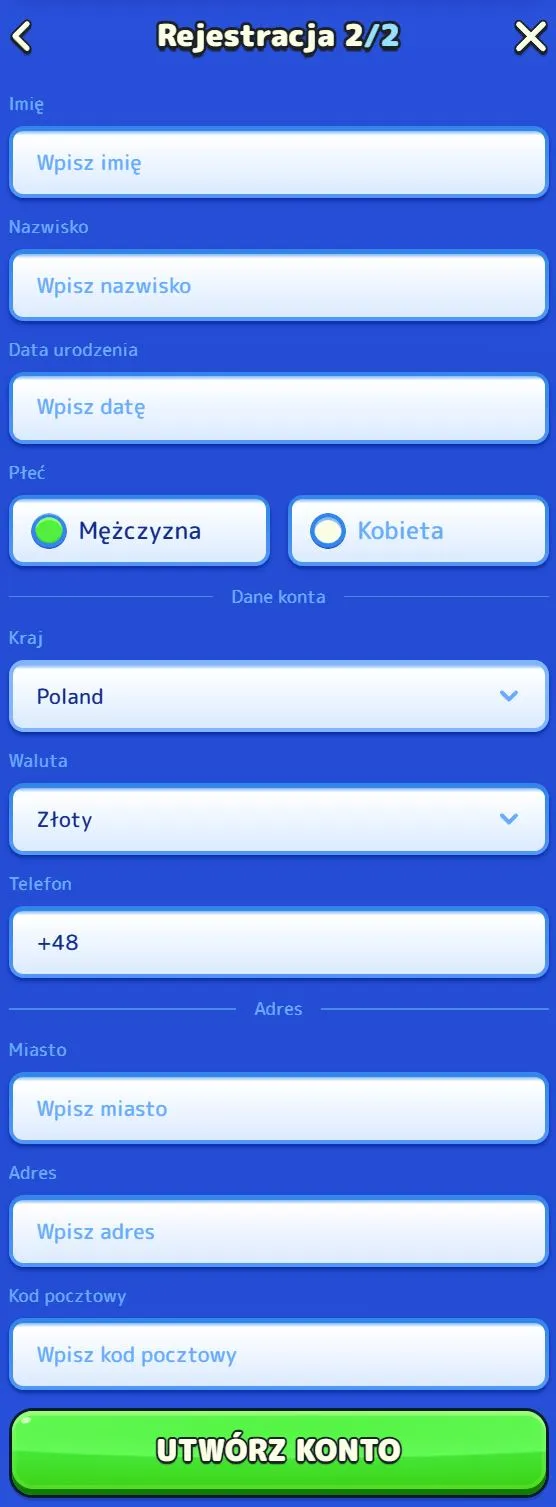 Rejestracja w kasynie Pistolo Rejestracja w kasynie Pistolo